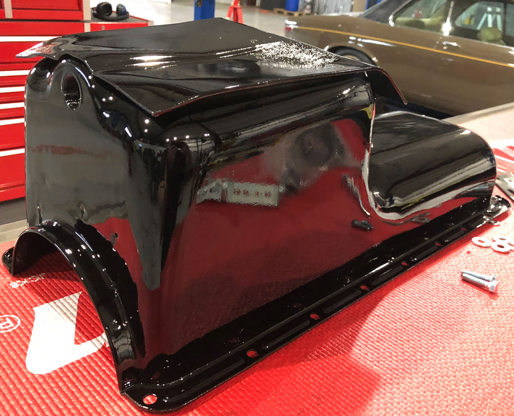 1960 Willys Truck Sump After Powder coating